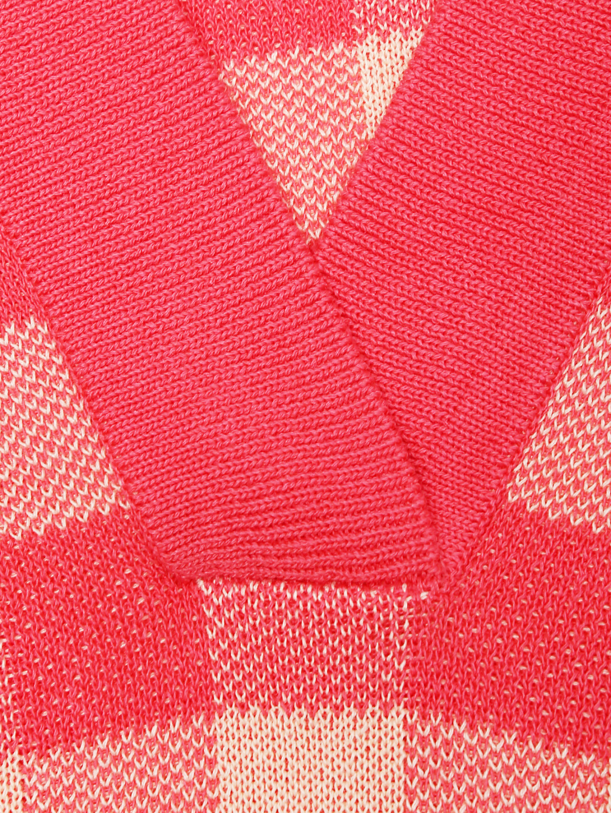 Джемпер из смешанной вискозы с узором "клетка" Max&Co  –  Деталь  – Цвет:  Розовый