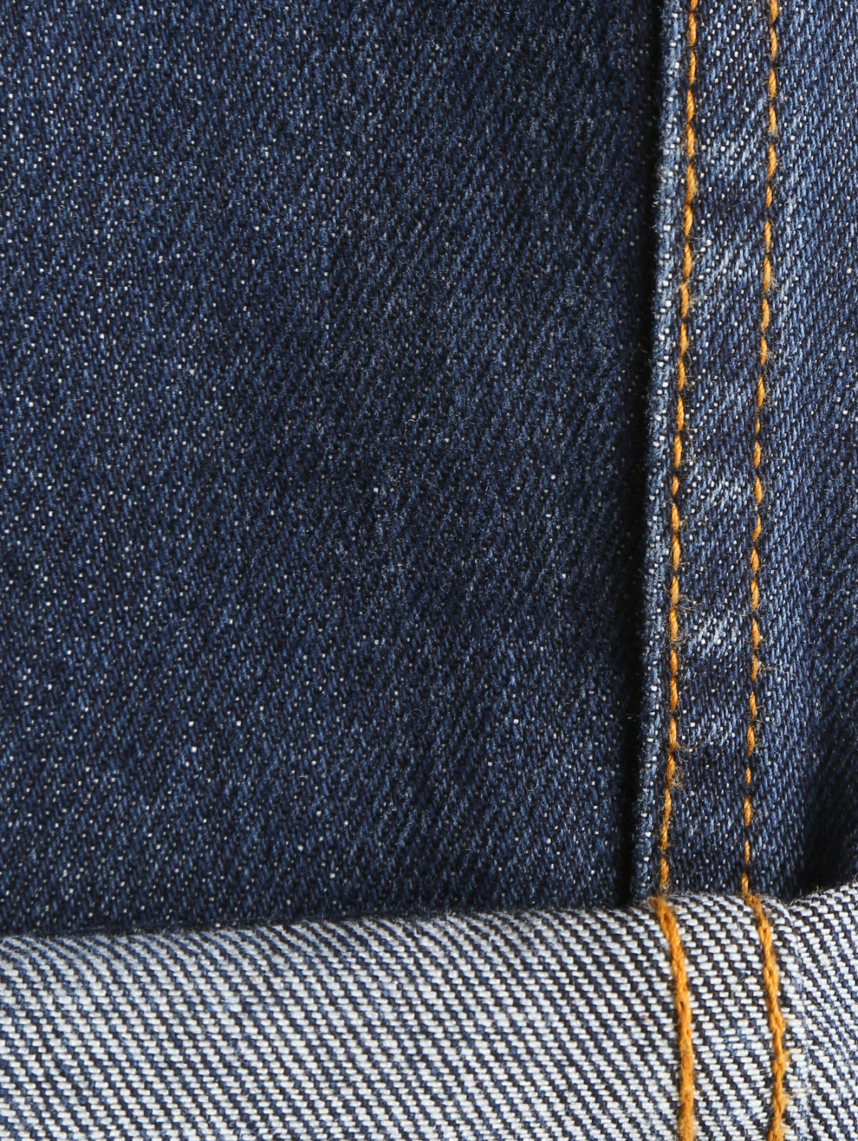 Укороченные джинсы с потертостями и вышивкой из бисера MAD Almadal  –  Деталь2  – Цвет:  Синий