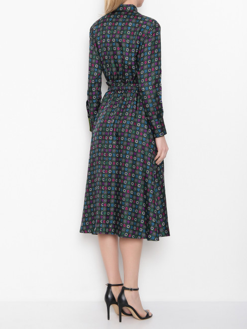 Платье из шелка с узором Max Mara - МодельВерхНиз1
