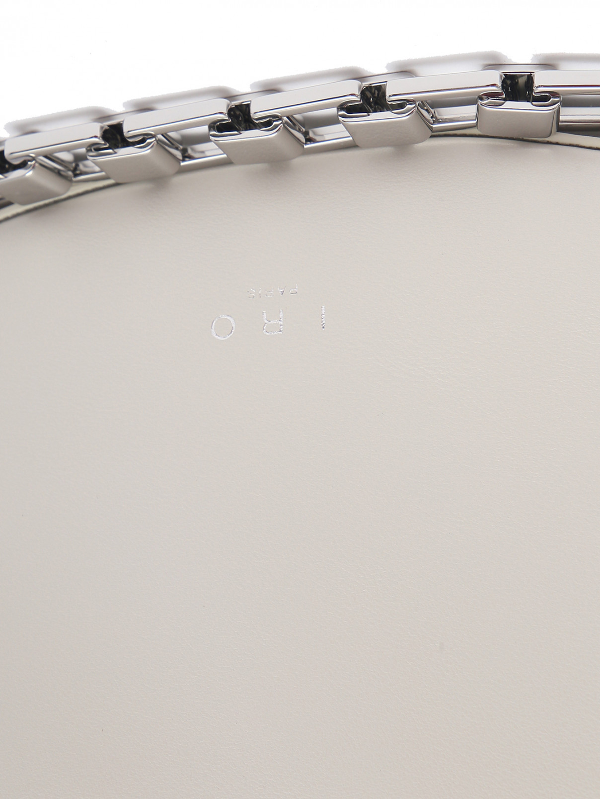 Сумка из кожи с металлической фурнитурой Iro  –  Деталь  – Цвет:  Белый