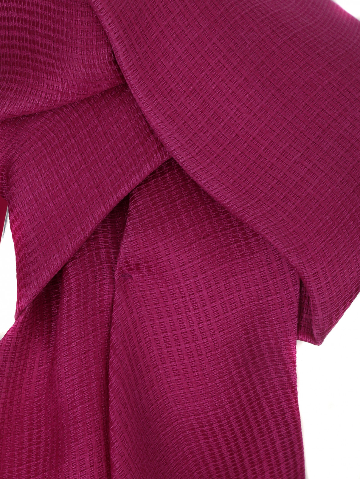 Платье-мини из шелка Aquilano Rimondi  –  Деталь  – Цвет:  Фиолетовый