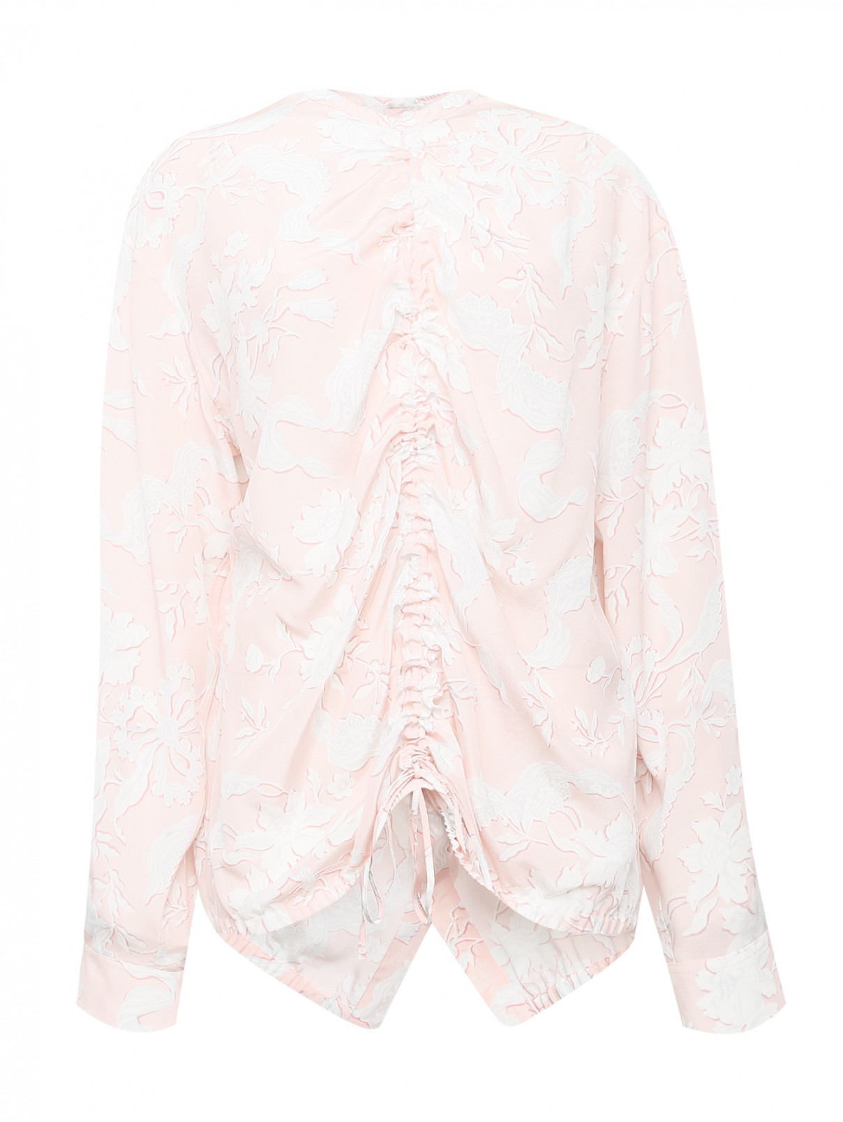 Блуза из шелка с узором Jil Sander  –  Общий вид  – Цвет:  Узор