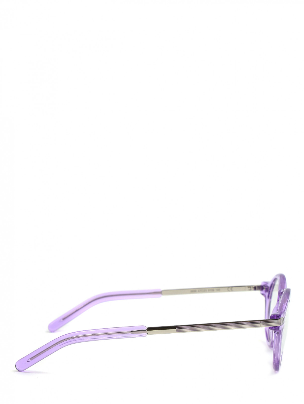 Круглая оправа с прозрачными стеклами Oscar Magnuson  –  Обтравка2  – Цвет:  Фиолетовый
