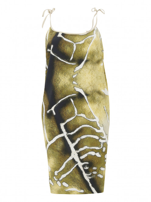 Легкое платье без рукавов с контрастным рукавом La Perla - Общий вид