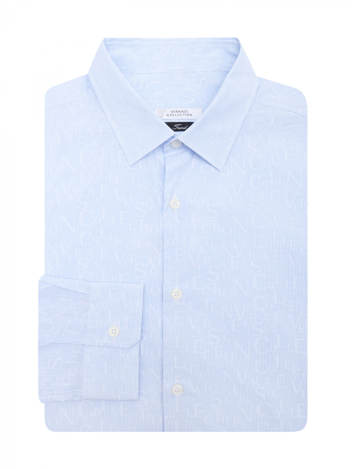 Рубашка из хлопка с узором Versace Collection  –  Общий вид