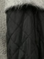 Однобортное пальто из шерсти и мохера с отстегивающимся воротником Moschino Boutique  –  Деталь2