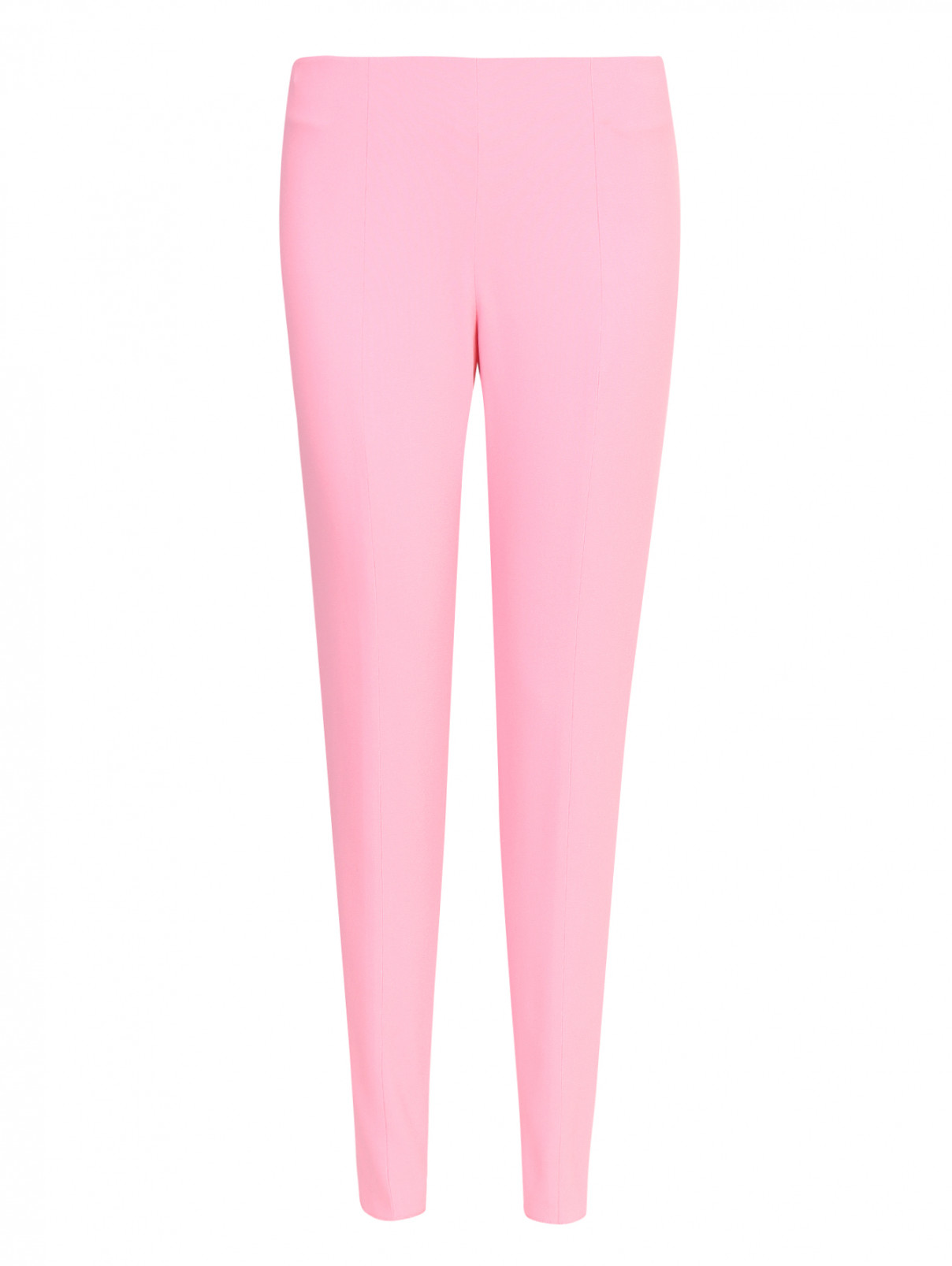 Укороченные брюки прямого кроя с высокой посадкой Aquilano Rimondi  –  Общий вид  – Цвет:  Розовый