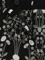 Укороченные брюки из шелка с цветочным узором Tara Jarmon  –  Деталь