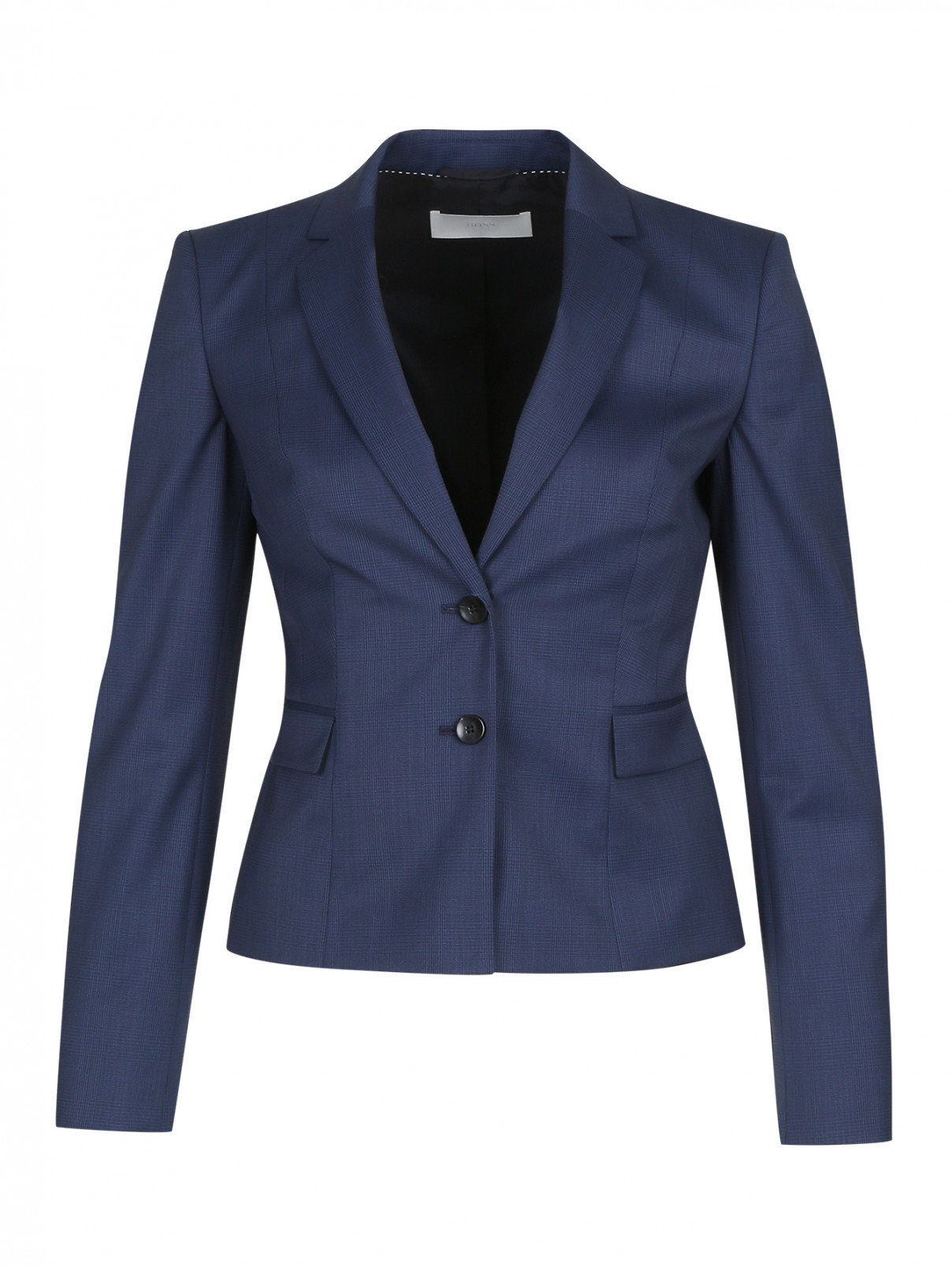 Пиджак из шерсти с принтом Boss  –  Общий вид  – Цвет:  Узор