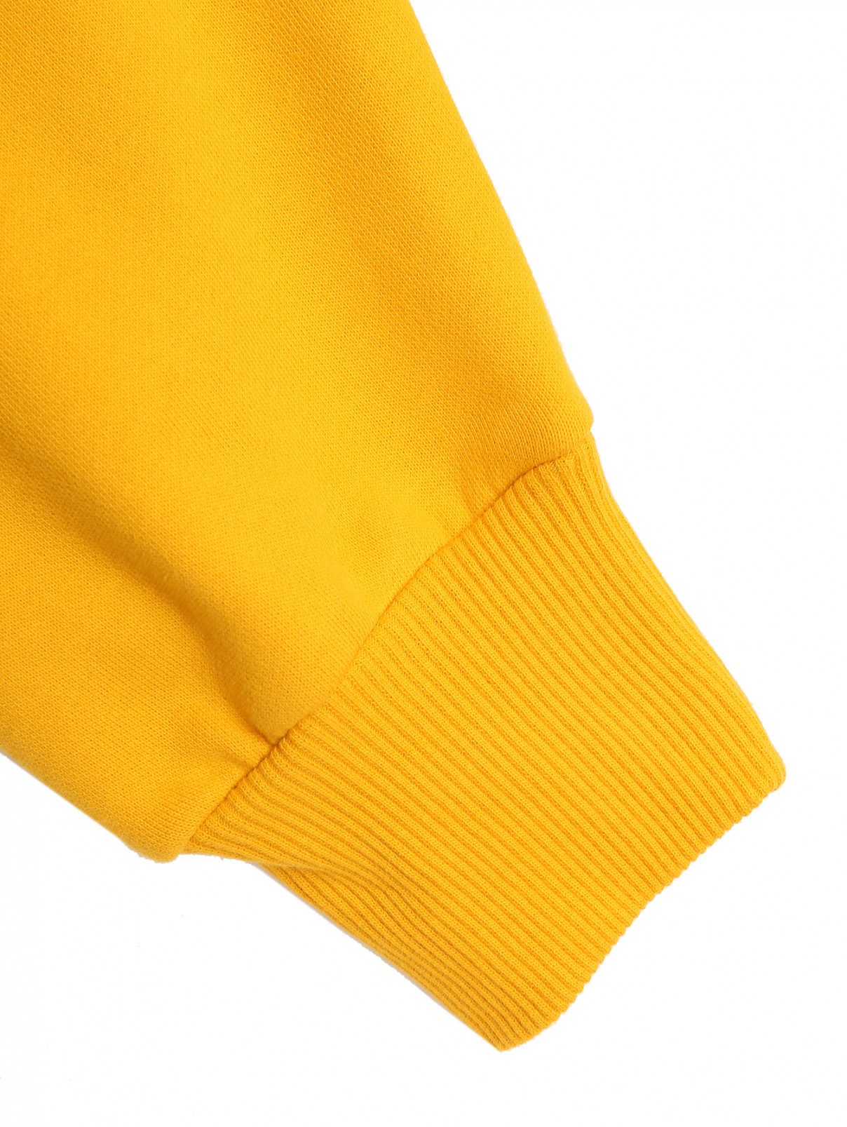 Толстовка с принтом и карманом-кенгуру Diesel  –  Деталь1  – Цвет:  Желтый