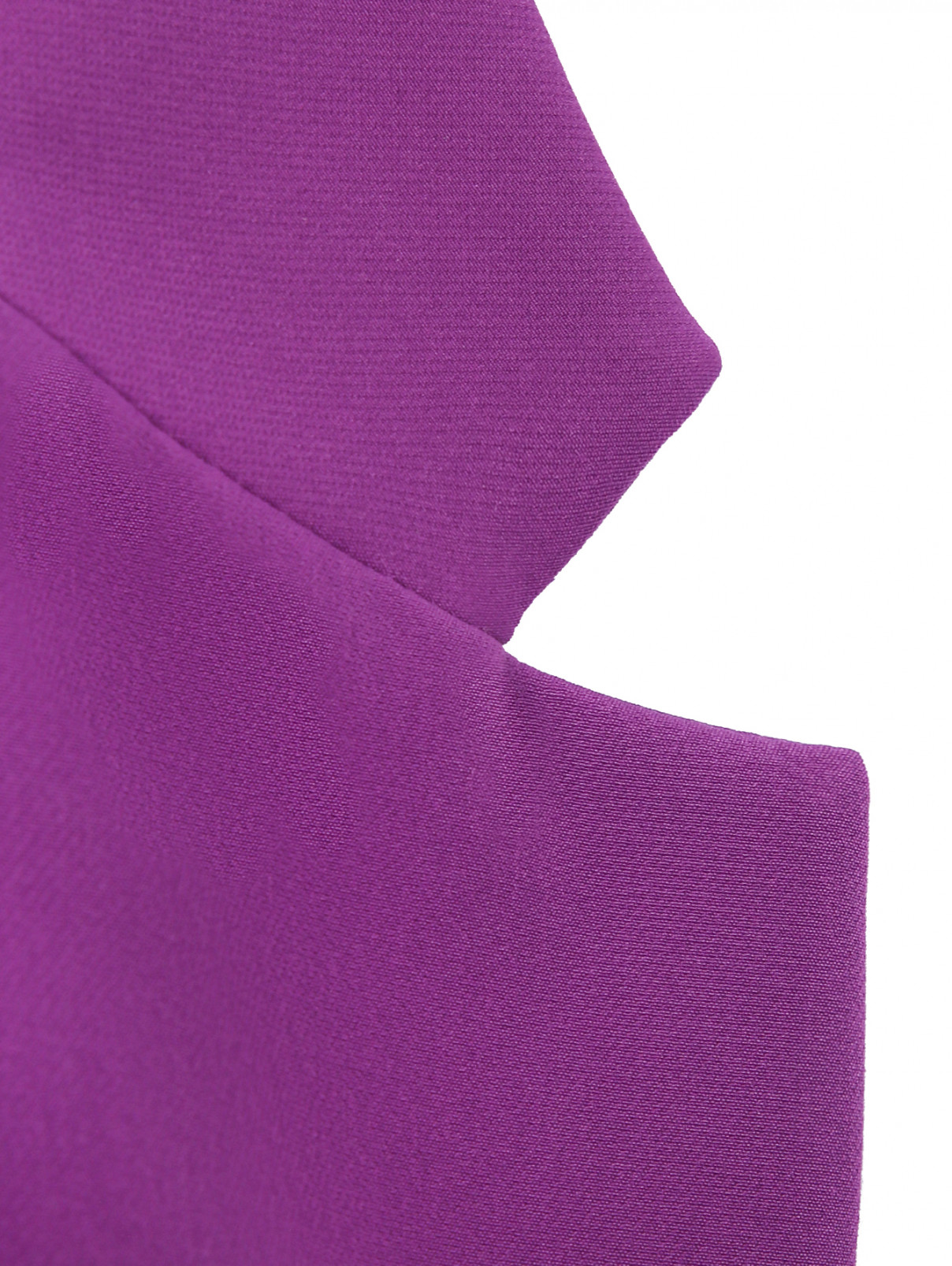Однобортный жакет с вышивкой Ermanno Firenze  –  Деталь1  – Цвет:  Фиолетовый