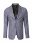 Пиджак однобортный из шерсти и шелка с узором "клетка" Pal Zileri  –  Общий вид