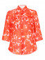 Блуза из рами с цветочным узором Weekend Max Mara  –  Общий вид