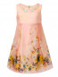 Платье из шелка с цветочным узором MiMiSol  –  Общий вид