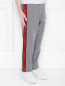 Спортивные брюки с лампасами N21  –  МодельВерхНиз