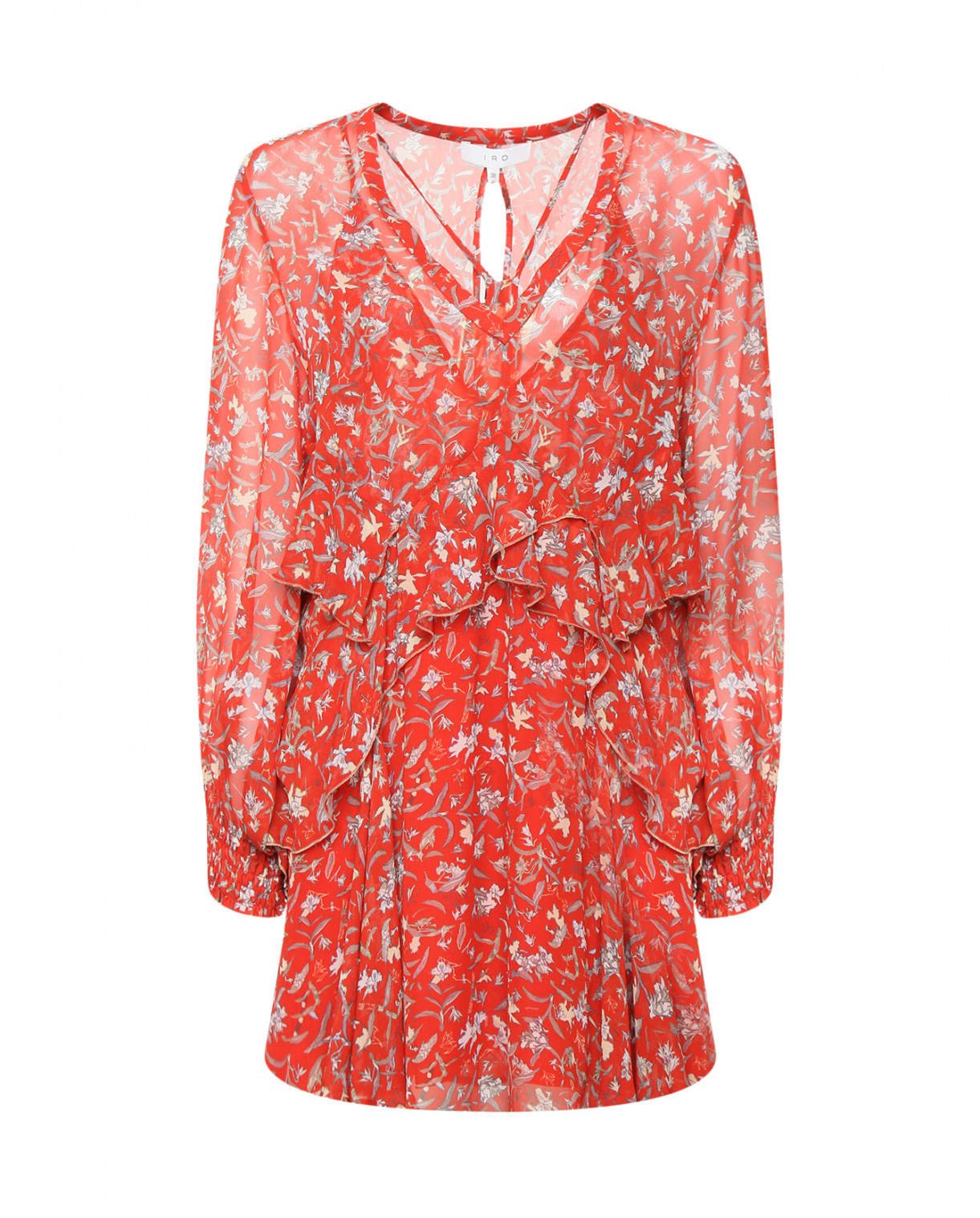 Платье с цветочным узором Iro  –  Общий вид  – Цвет:  Красный