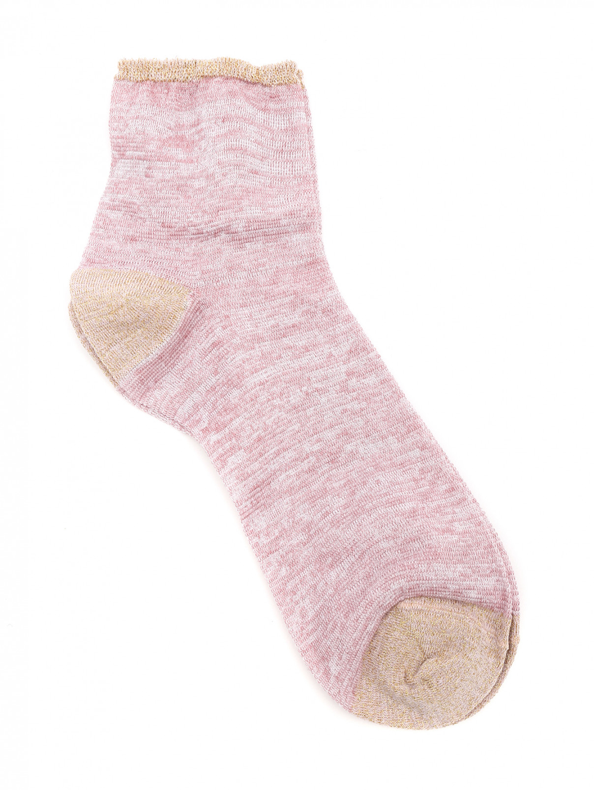 Носки из хлопка ALTO MILANO  –  Общий вид  – Цвет:  Розовый