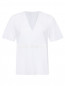 Блуза из хлопка с короткими рукавами Persona by Marina Rinaldi  –  Общий вид