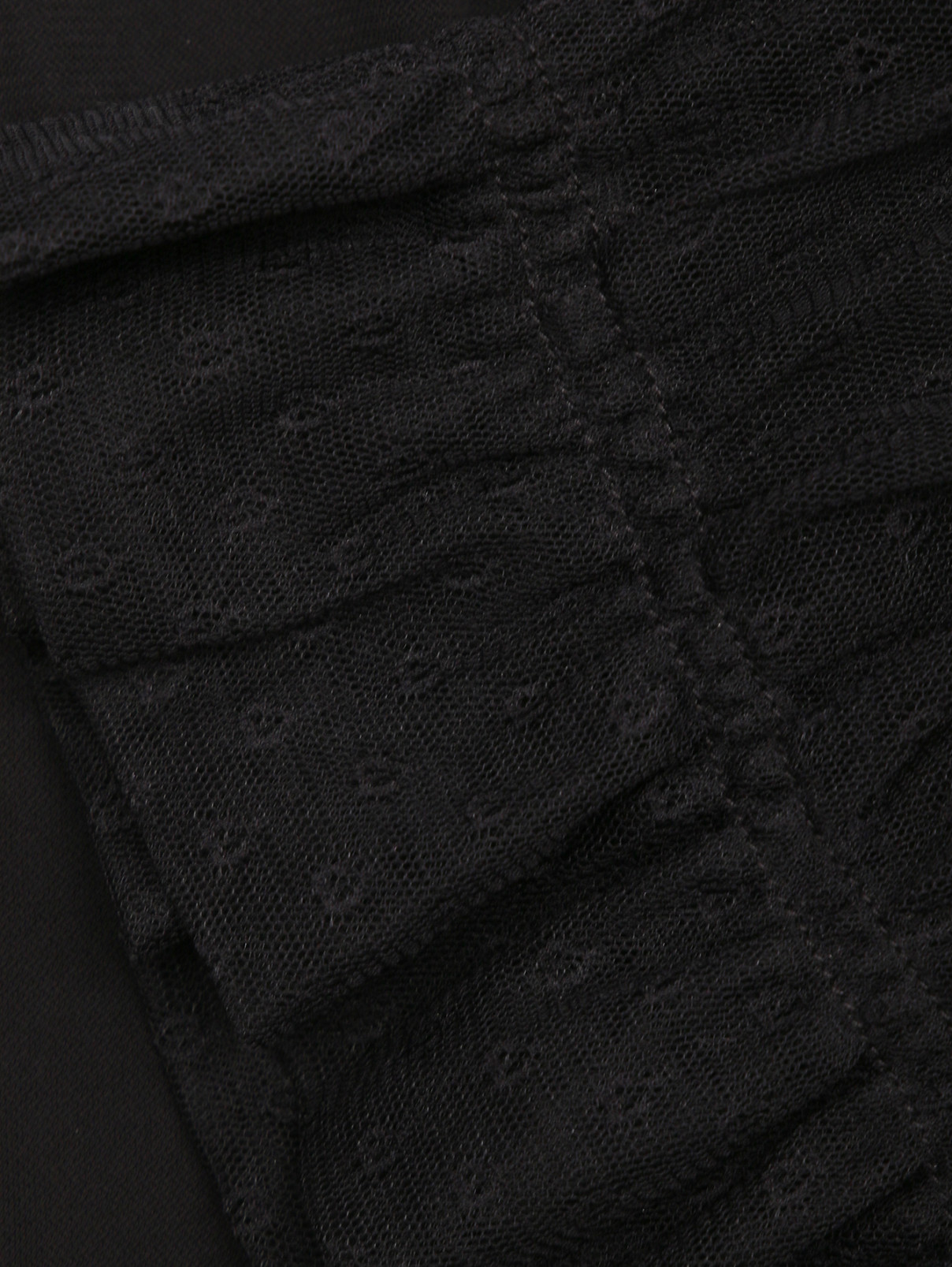 Блуза из вискозы комбинированная Cavalli class  –  Деталь1  – Цвет:  Черный