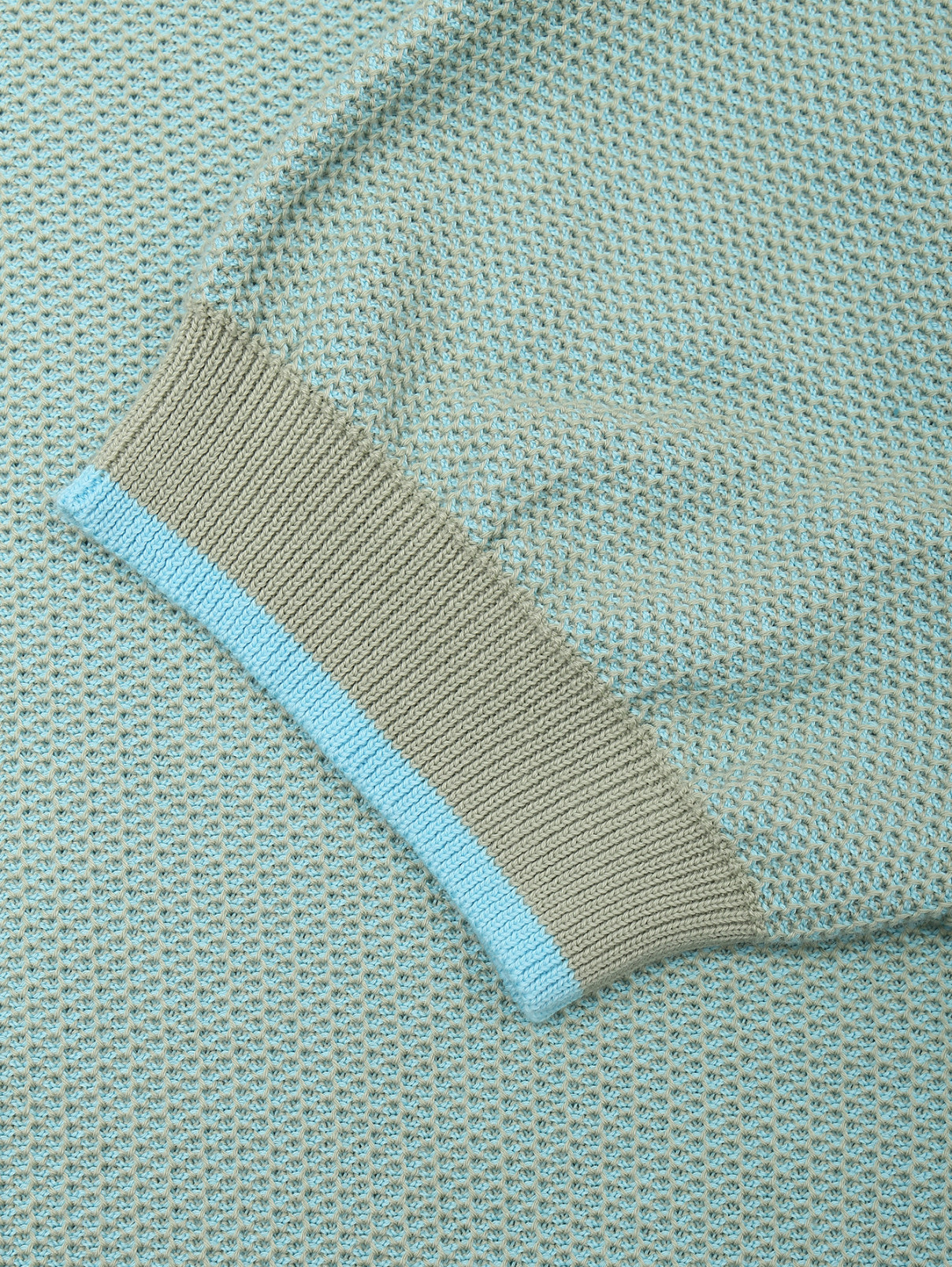 Трикотажное поло из хлопка на пуговицах Piacenza Cashmere 1733  –  Деталь1  – Цвет:  Синий