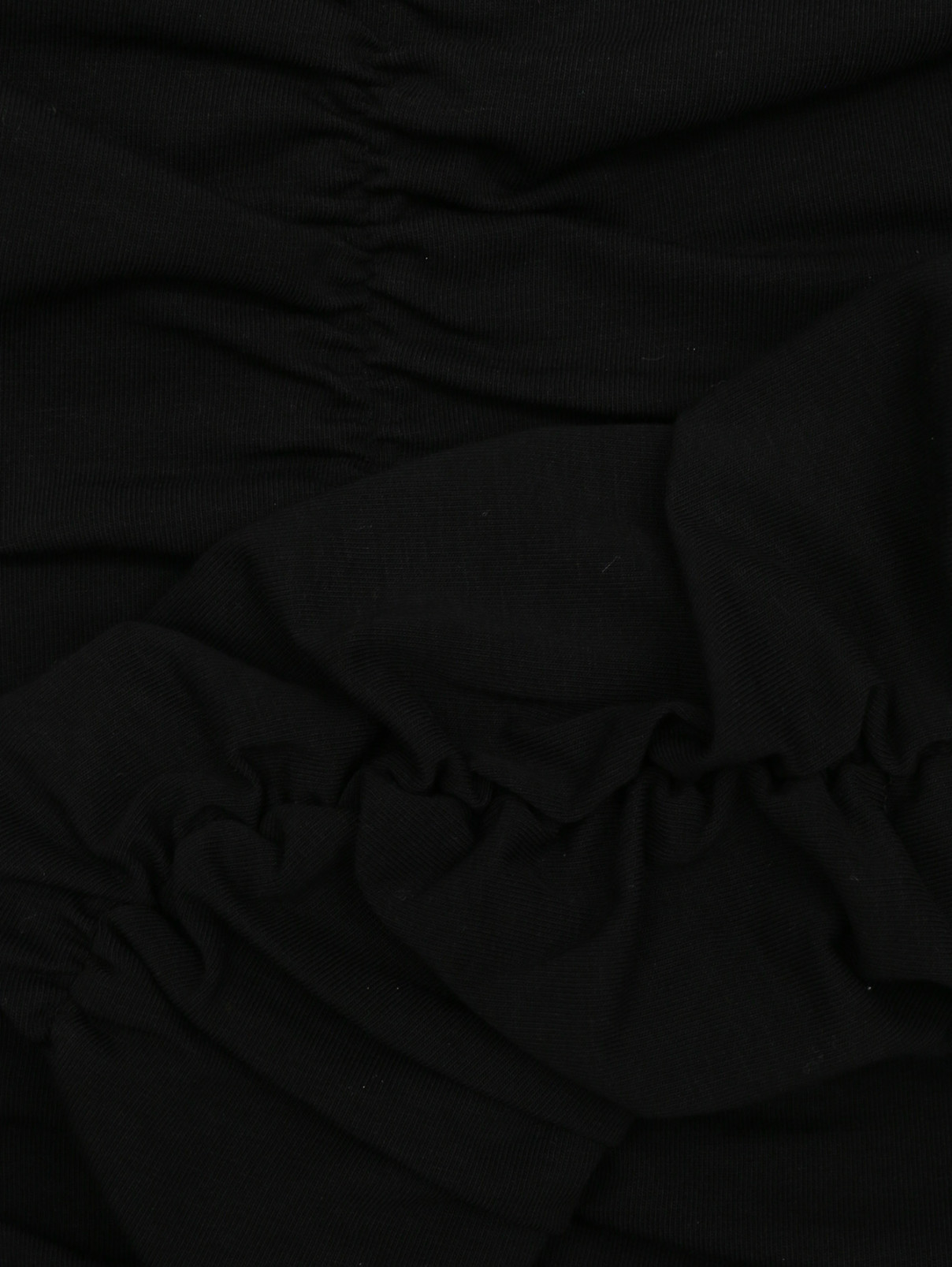 Топ с декоративной сборкой Rohe  –  Деталь1  – Цвет:  Черный