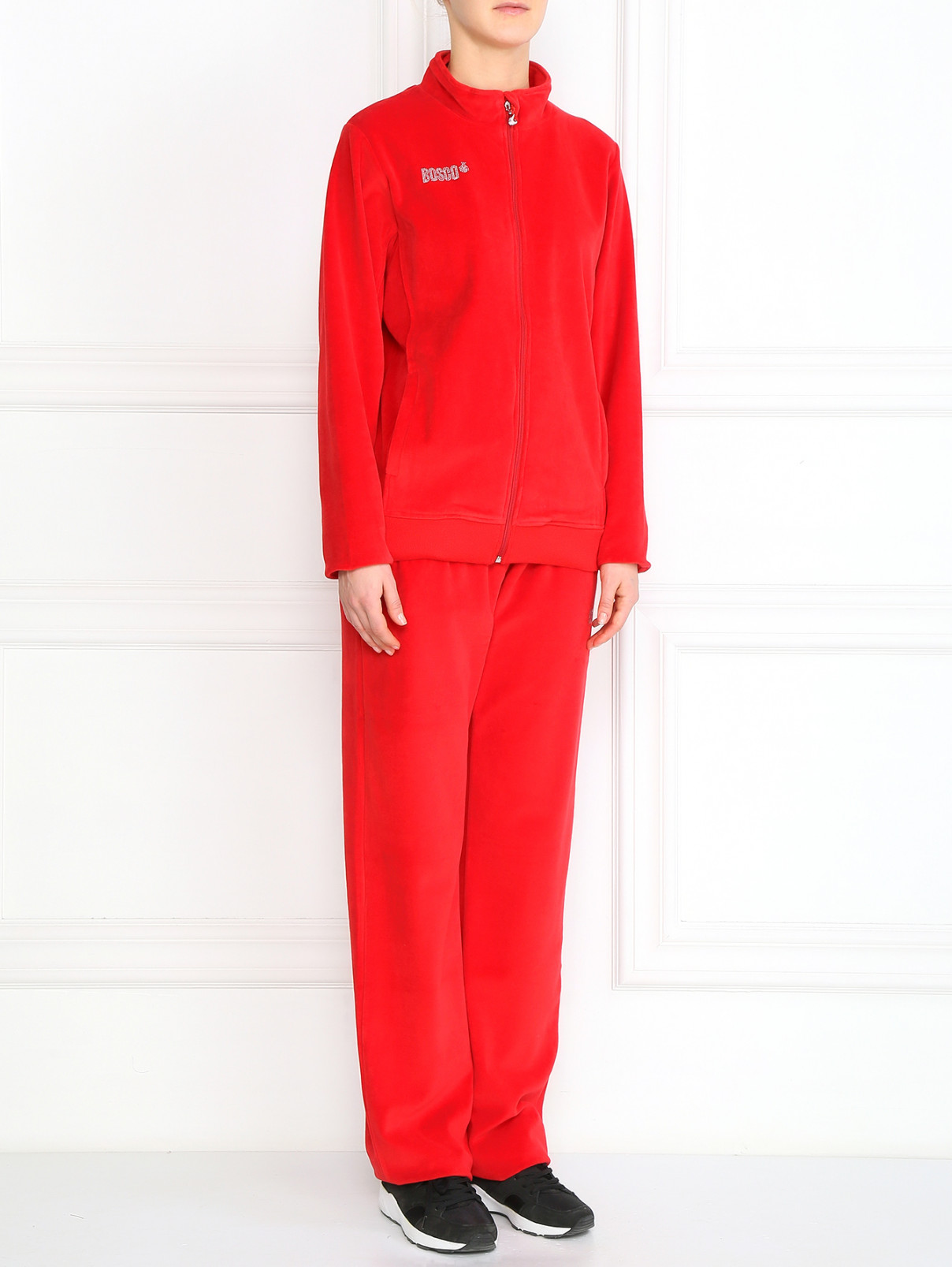 Спортивный костюм из хлопка BOSCO  –  Модель Общий вид  – Цвет:  Красный