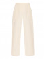 Укороченные брюки из хлопка и льна с карманами Max Mara  –  Общий вид