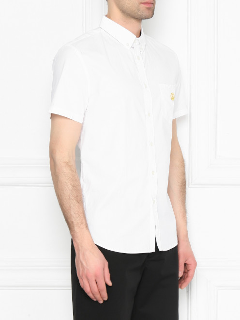 Рубашка из хлопка с коротким рукавом - МодельВерхНиз