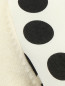 Кардиган мелкой вязки со вставками из шелка с узором "горох" Moschino Teen  –  Деталь1