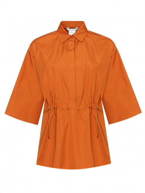 Рубашка из хлопка свободного кроя Max Mara - Общий вид