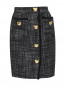 Юбка-мини из смешанной шерсти с карманами Moschino  –  Общий вид
