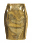 Юбка-мини из кожи с перфорацией Jean Paul Gaultier  –  Общий вид