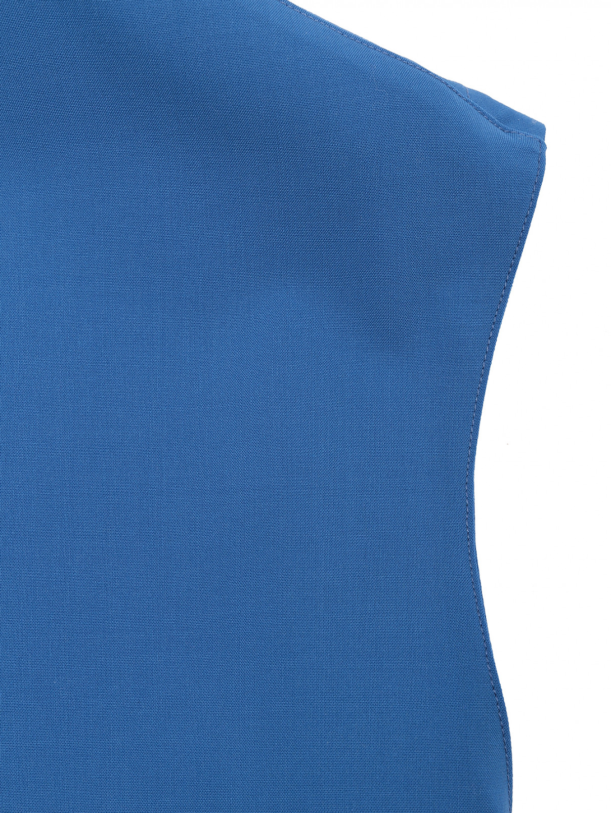 Жилет из шерсти на пуговицах Alysi  –  Деталь1  – Цвет:  Синий
