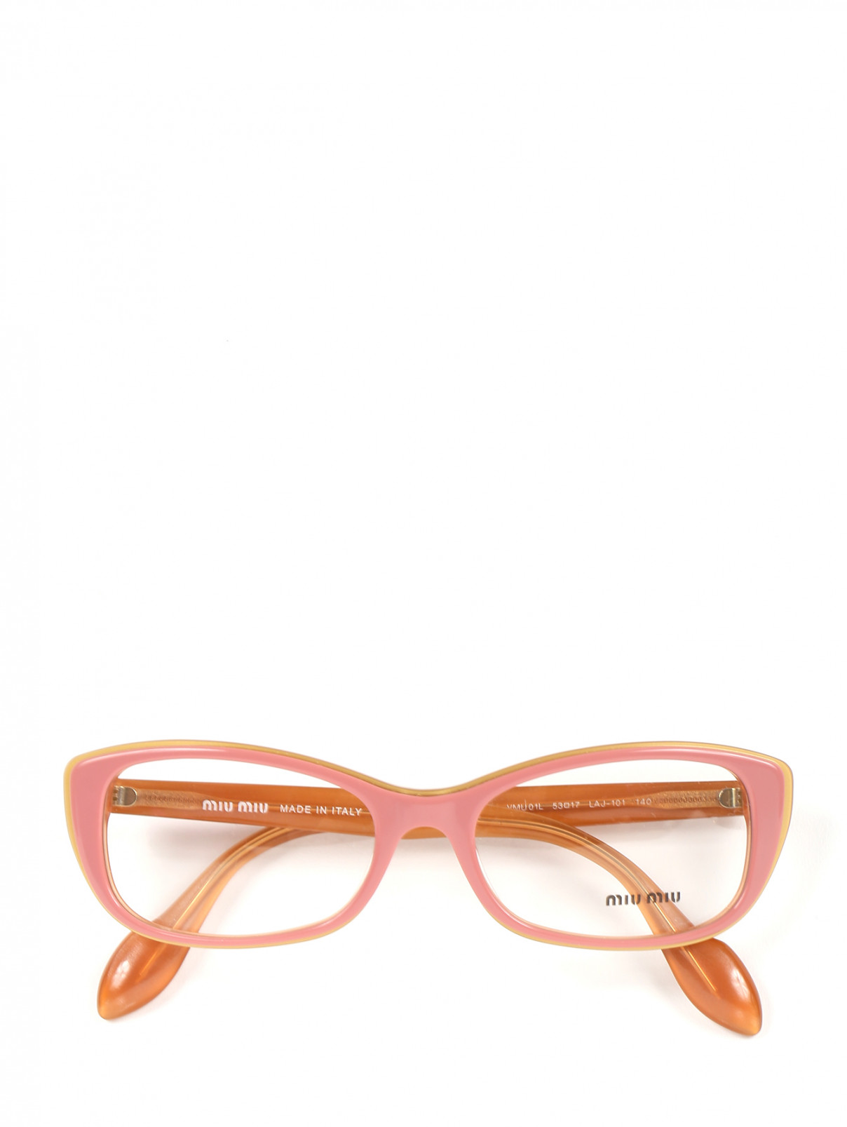 Оправа для очков из пластика Miu Miu  –  Общий вид  – Цвет:  Розовый