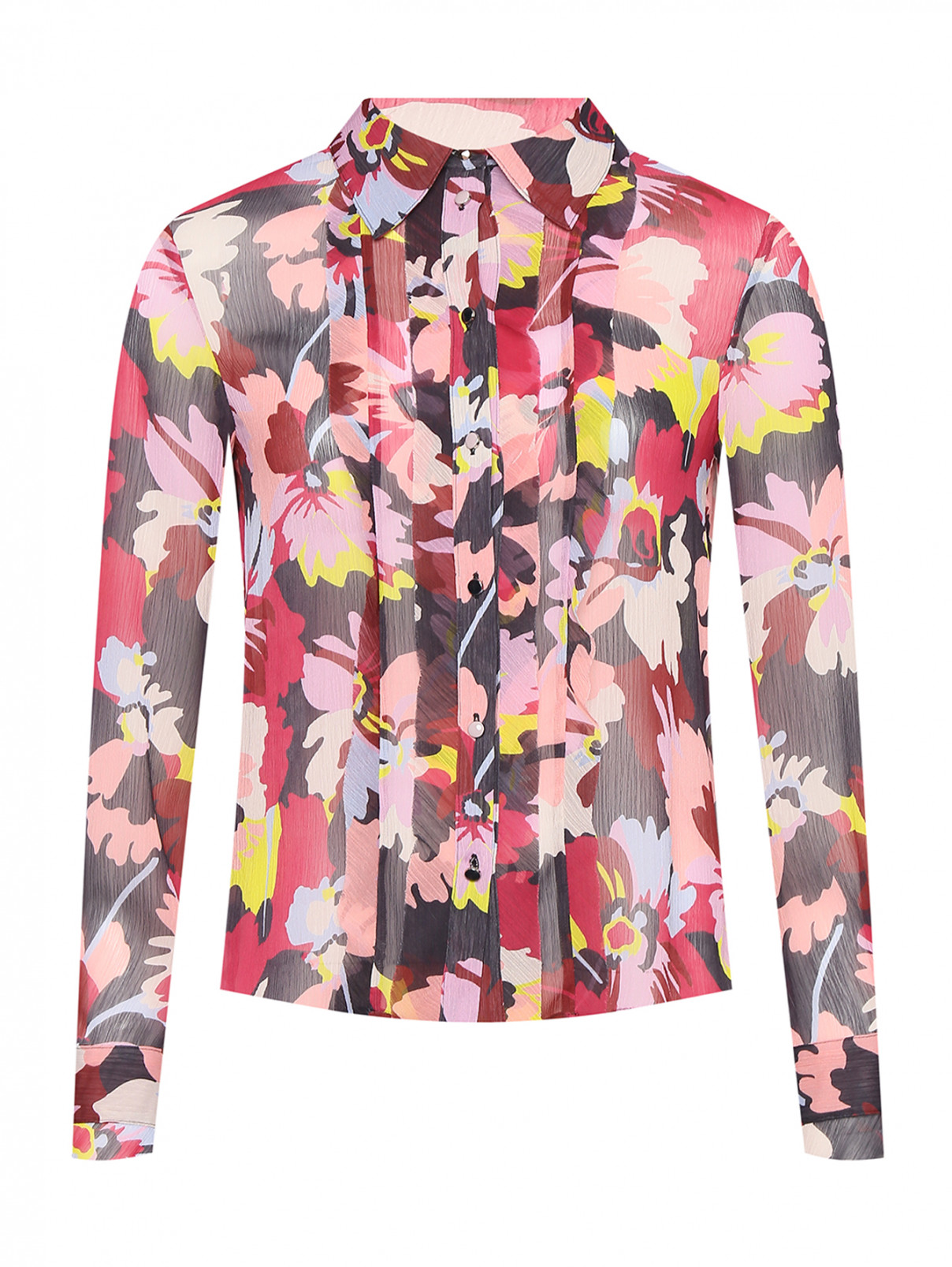 Блуза свободного кроя с узором Max&Co  –  Общий вид  – Цвет:  Узор