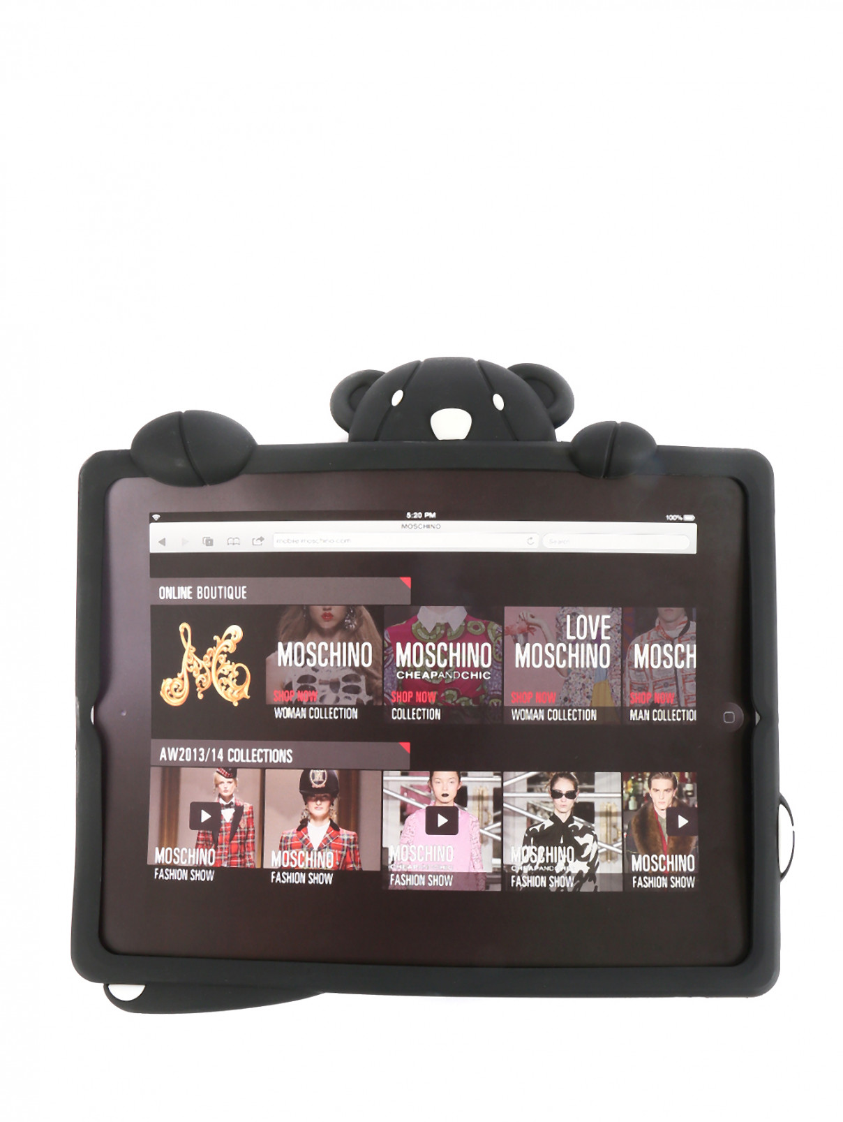 Чехол для IPad 2 Moschino  –  Общий вид  – Цвет:  Черный