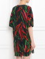 Платье из шелка свободного кроя с узором Barbara Bui  –  Модель Верх-Низ1