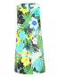 Платье прямого кроя с цветочным узором Voyage by Marina Rinaldi  –  Общий вид