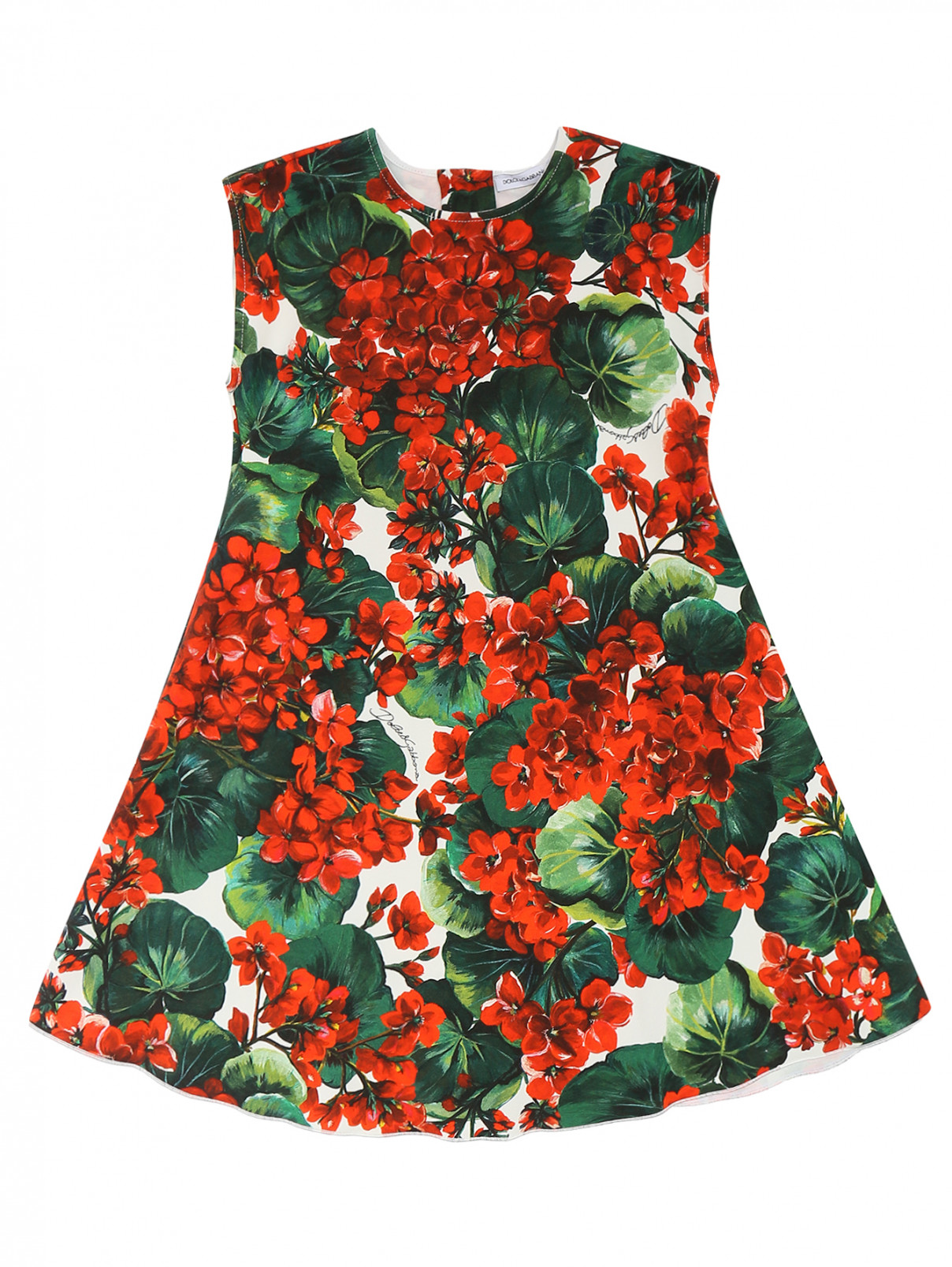 Платье с узором D&G Junior  –  Общий вид  – Цвет:  Узор