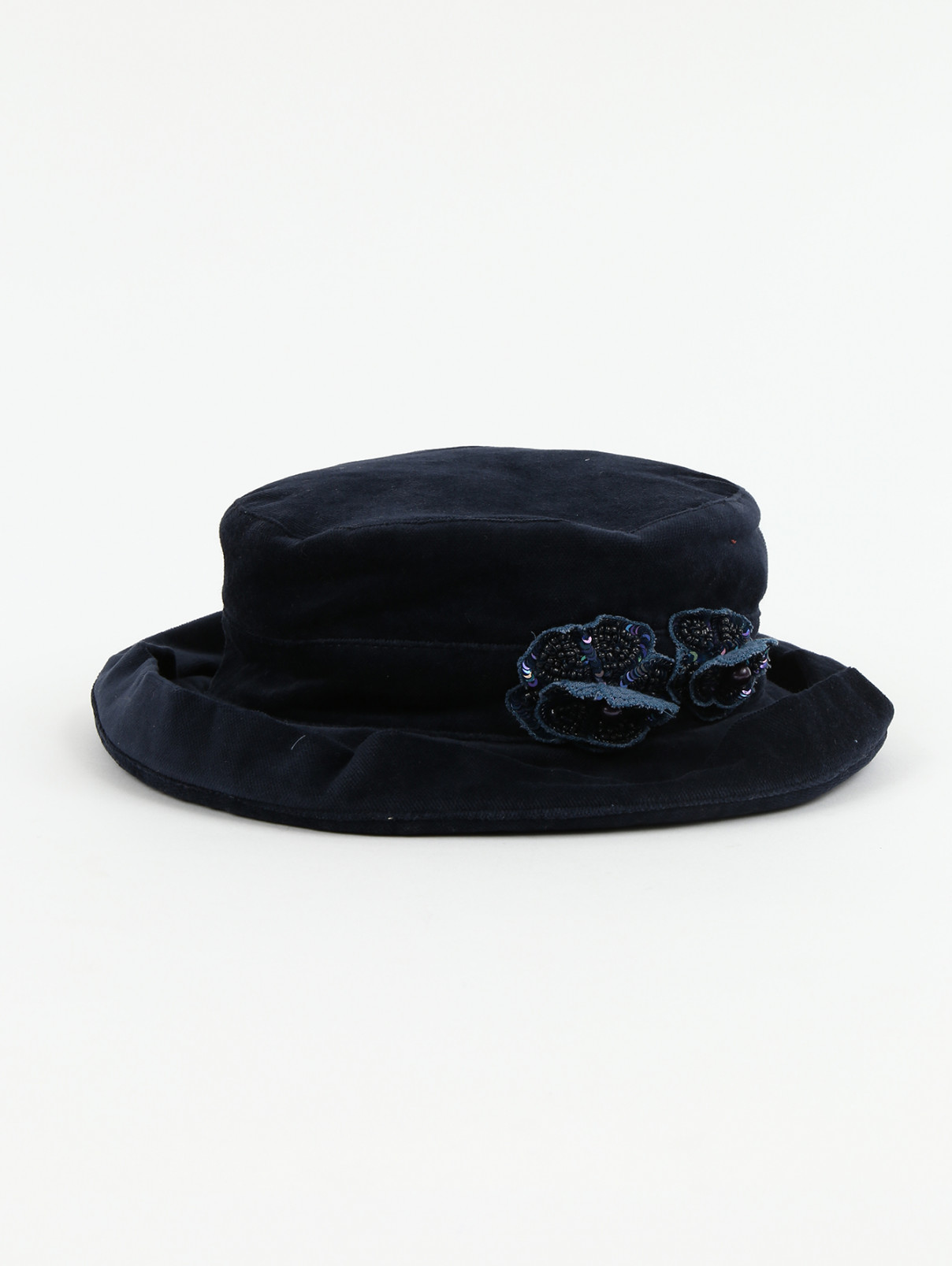 Шляпа из хлопка с декором Quis Quis  –    – Цвет:  Синий