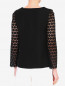 Блуза свободного кроя с ажурными рукавами Moschino Cheap&Chic  –  Модель Верх-Низ1