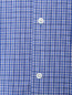 Рубашка хлопковая в клетку с принтом на спинке Balenciaga  –  Деталь1