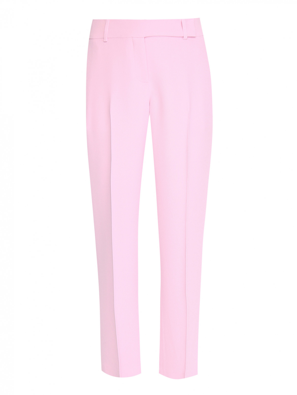 Укороченные брюки с боковыми карманами Ermanno Scervino  –  Общий вид  – Цвет:  Розовый