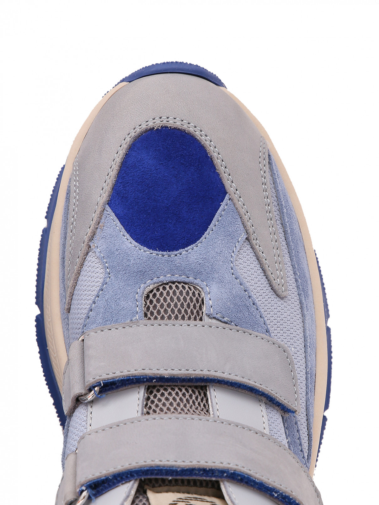 Кроссовки на липучках Rondinella  –  Обтравка3  – Цвет:  Синий
