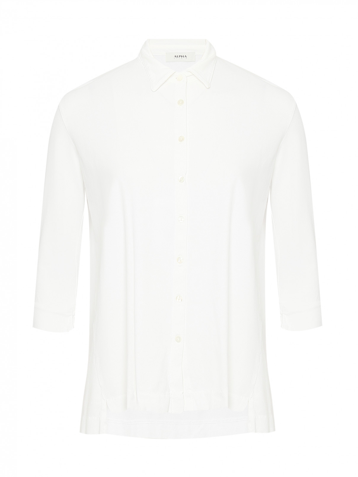 Рубашка с рукавами 3/4 Alpha Studio  –  Общий вид  – Цвет:  Белый