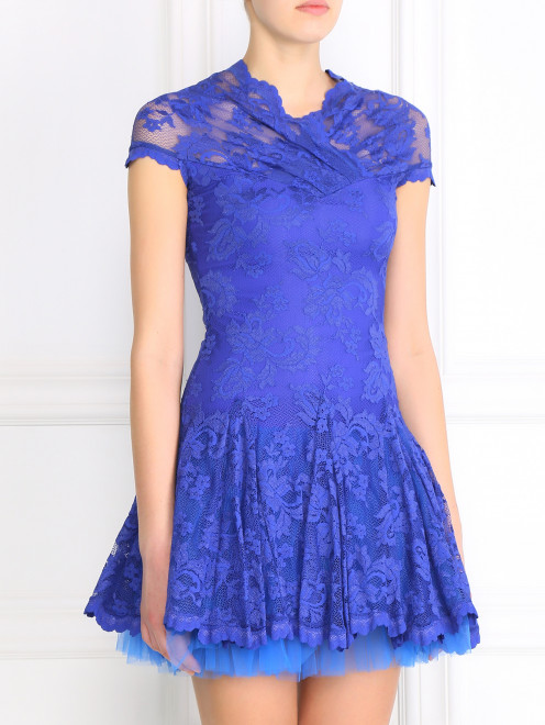 Платье из кружевного полотна с пышной юбкой Olvi's - Модель Верх-Низ