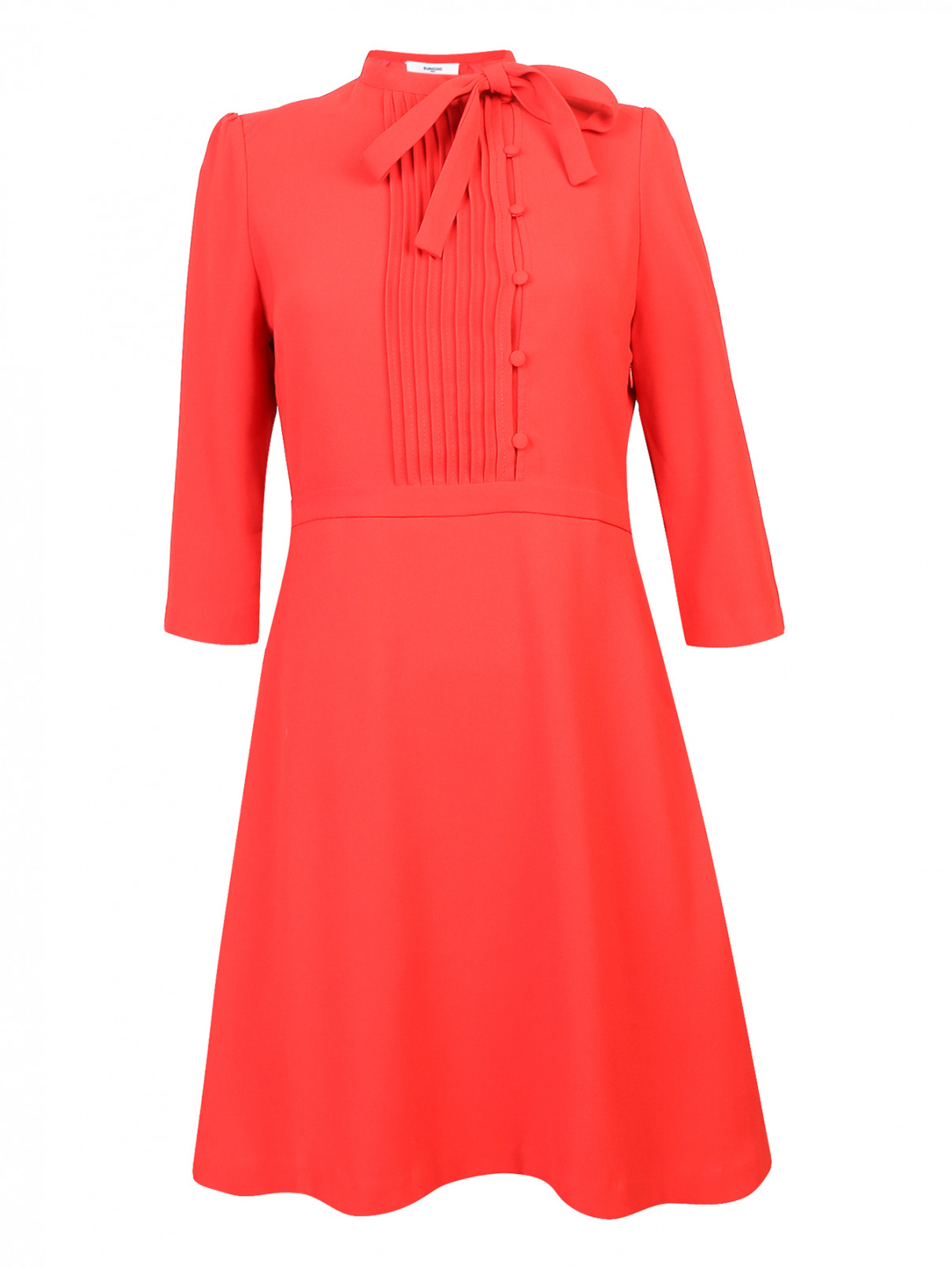 Платье-мини с рукавами 3/4 Suncoo  –  Общий вид  – Цвет:  Красный