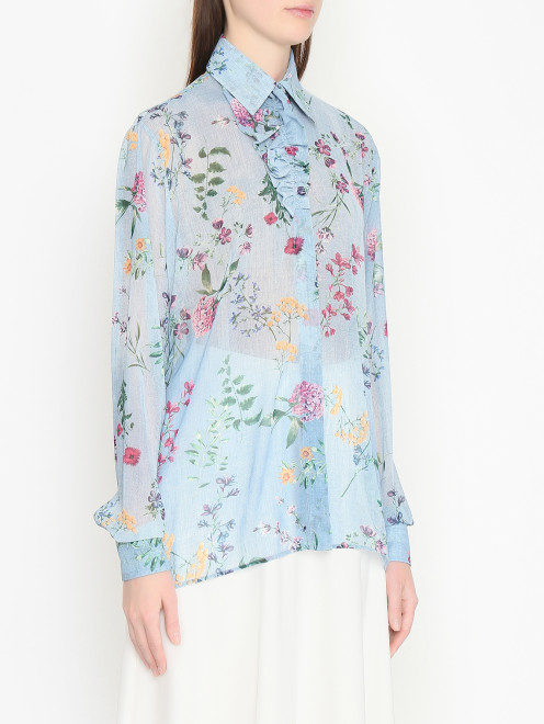 Блуза с цветочным узором  Ermanno Scervino - МодельВерхНиз