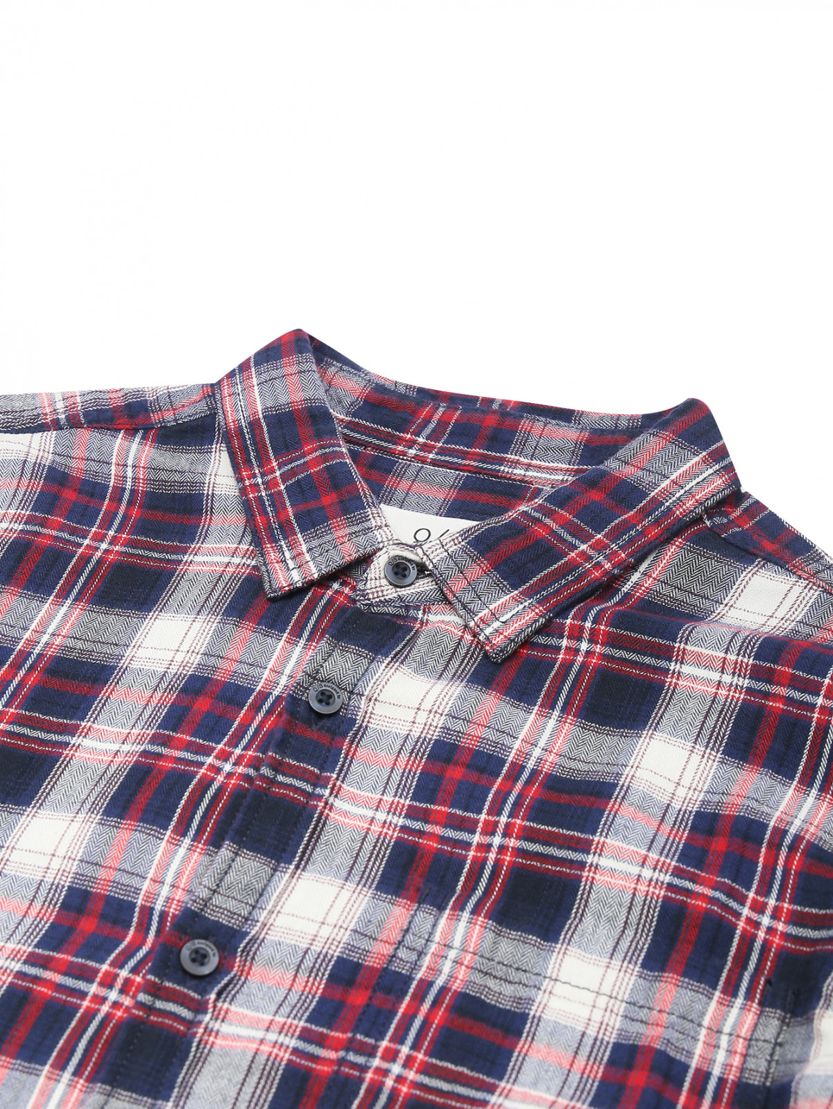 Рубашка из хлопка с узором клетка Q/S Designe by  –  Деталь1  – Цвет:  Узор