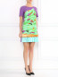 Платье прямого кроя с принтом Moschino Boutique  –  Модель Общий вид